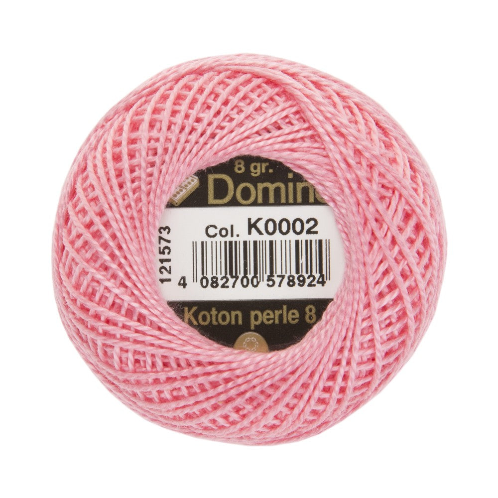 Domino Koton Perle 8gr Pembe No:8 Nakış İpliği - K0002